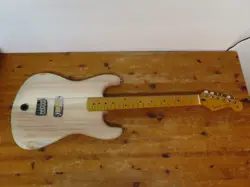 LEFTY/RIGHTY SYMMETRICAL PROTOTYPE GUITAR FENDER STRAT STYLE +HARDSHELL CASE