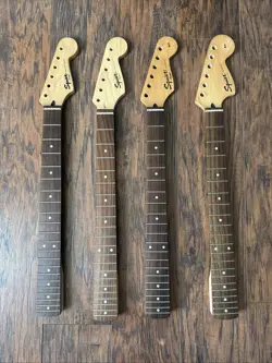 FENDER SQUIER ELECTRIC GUITAR NECK LOT OF 4
