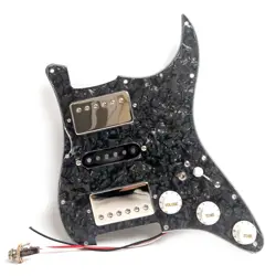 FOR FENDER GUITAR PREWIRED LOADED PICKGUARD WITH HSH AINICO 5 HUMBUCKER PICKUPS