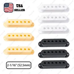 3 PCS PLASTIC SINGLE COIL PICKUP COVERS FOR FENDER MIM USA STRAT 2-1/16