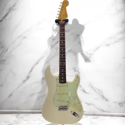 FENDER JAPAN ST62-65AS 1994 FOTO FLAME ELECTRIC GUITAR WHITE WITH SOFT CASE