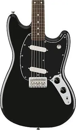 FENDER PLAYER II MUSTANG - BLACK WITH ROSEWOOD FINGERBOARD