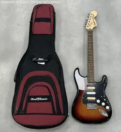 SQUIER BY FENDER HSH STRATOCASTER W/GIG BAG, MODS