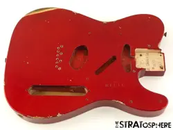 FENDER USA CUSTOM SHOP 1963 RELIC TELECASTER BODY TELE NITRO CANDY APPLE RED.