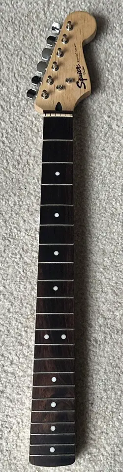 2015 SQUIER BULLET BY FENDER STRATOCASTER NECK 60'S HEADSTOCK NEAR MINT!