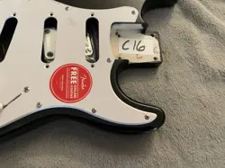 SQUIER BY FENDER MINI STRATOCASTER STRAT SHORT SCALE GUITAR BODY BLACK