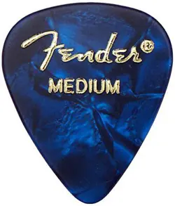 *FENDER PICK 351 SHAPE PREMIUM PICKS MEDIUM, BLUE MOTO 12PACK