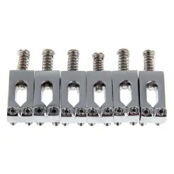 6PCS BRIDGE TREMOLO SADDLES WRENCH PARTS FOR FENDER STRAT TELE ELECTRIC GUITAR D