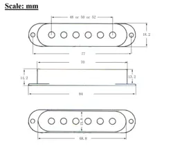 GOLD PLATED SINGLE COIL PICKUP COVER SET FOR STRATOCASTER FENDER STRAT GUITAR D