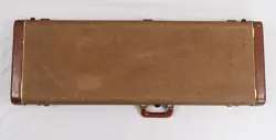 1959 FENDER STRATOCASTER / TELECASTER HARDSHELL CASE TWEED GOLD INTERIOR 1960