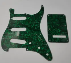 GREEN PEARLOID FENDER STANDARD STRATOCASTER STRAT PICKGUARD W/ BACK PLATE NEW