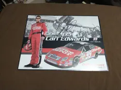 CARL EDWARDS - NASCAR - AUTOGRAPHED HERO CARD