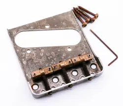 AGP ™ - TELECASTER ® CUT DOWN SIDES AGED RELIC 3-SADDLE BRIDGE WITH COMPENSATED