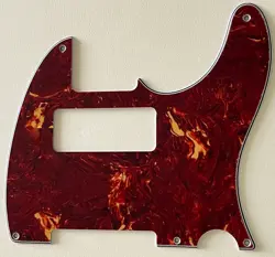 4 PLY RED TORTOISE PICKGUARD FIT FENDER TELECASTER TELE 5 HOLE P90 STYLE