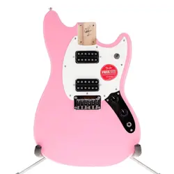 SQUIER SONIC MUSTANG BODY FLASH PINK FINISH FULLY LOADED!