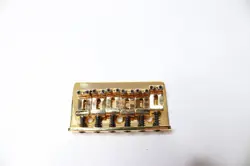 FENDER STYLE GUITAR BRIDGE GOLD