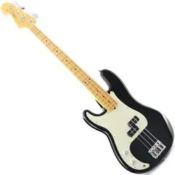 FENDER  USED  AMERICAN PROFESSIONAL II PRECISION BASS LEFT HAND (BLACK)