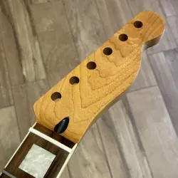 BOUND TELE DELUXE ROASTED MAPLE ROSEWOOD NECK NITRO BLOCK INLAY FITS FENDER TRB2