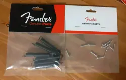 GENUINE FENDER BLACK TREM TENSION SPRINGS SET & VINTAGE STRAT INTONATION SCREWS