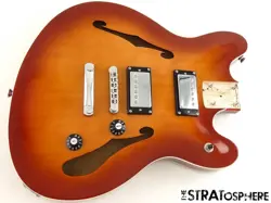 FENDER SQUIER AFFINITY STARCASTER DELUXE LOADED BODY SEMI-HOLLOW SIENNABURST