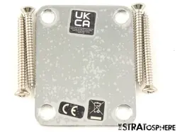 FENDER VINTERA II 50S RI STRATOCASTER STRAT NECK PLATE & BOLTS CHROME 1950S