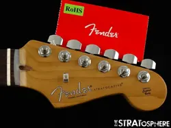 FENDER AMERICAN PROFESSIONAL II STRATOCASTER STRAT NECK +TUNERS ROASTED ROSEWOOD