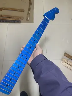 FENDER STRAT REPLACEMENT  22FRETS BLUE FLAME MAPLE ELECTRIC GUITAR NECK