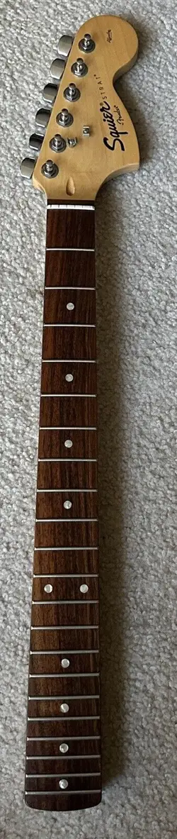 2005 FENDER SQUIER AFFINITY STRATOCASTER NECK 70'S STYLE HEADSTOCK VERY GOOD!