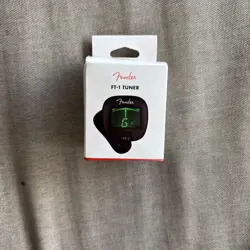 FENDER FT-1 PROFESSIONAL CLIP ON TUNER - BLACK NEW IN BOX