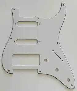 FOR FIT FENDER 8 HOLE STRATOCASTER S S P90 PICKUPS GUITAR PICKGUARD 3 PLY WHITE