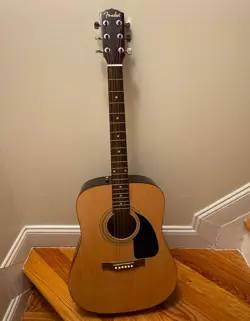 FENDER FA-100 PARLOR ACOUSTIC GUITAR WITH CASE 