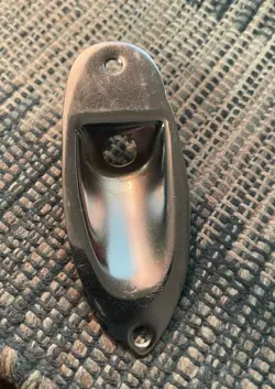 VINTAGE FENDER STRATOCASTER JACK PLATE - CHROME