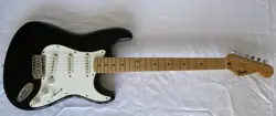 ELECTRIC GUITAR FENDER STRATOCASTER SQUIER SERIES BLACK MADE IN MEXICO MN428308