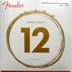FENDER ACOUSTIC GUITAR STRINGS PHOSPHOR BRONZE WESTERN-SAITEN 012-053