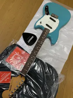 WITH BONUS FENDER PLAYER II MUSTANG ROSEWOOD FINGERBOARD AQUATONE BLUE  #QOHDW2