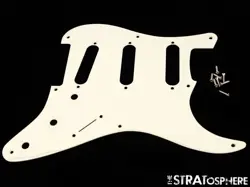 USA FENDER STRATOCASTER STRAT, ERIC JOHNSON PICKGUARD, PART PARCHMENT 1 PLY