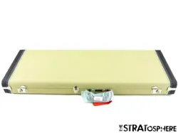 VINTAGE FENDER ERIC JOHNSON STRAT BLONDE HARDSHELL CASE, GUITAR PARTS