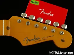USA FENDER ERIC JOHNSON STRATOCASTER STRAT NECK   TUNERS 12 RADIUS MAPLE NITRO!