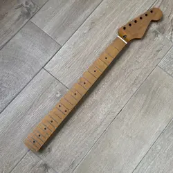 22 FRETS ROASTED MAPLE STRAT ELECTRIC GUITAR NECK NITRO SATIN FOR DIY ST FENDER