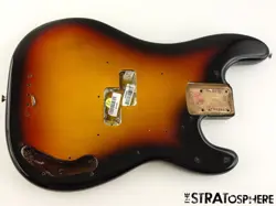 FENDER AV II AMERICAN VINTAGE 1960 PRECISION P BASS BODY 60 SUNBURST