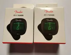2 FENDER FT-1 TUNER PRO CLIP ON TUNER GUITAR TUNERS