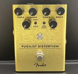 FENDER GENUINE PUGILIST DISTORTION ELECTRIC GUITAR STOMP BOX EFFECTS PEDAL USED