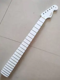 WHITE GLOSS 22FRET 25.5INCHES MAPLE ELECTRIC GUITAR NECK FOR FENDER STRAT STYLE
