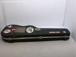 VINTAGE FENDER BLACK HARD SHELL STRATOCASTER TELECASTER GUITAR HARD CASE ONLY