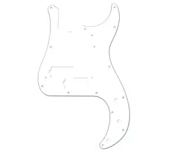 GENUINE FENDER '62 3-PLY WHITE VINTAGE PRECISION P BASS PICKGUARD 099-1361-000