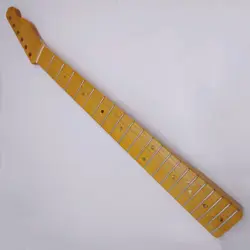 GUITAR NECK 21 FRETS YELLOW CANADA MAPLE FOR FENDER TELECASTER ELECTRIC GUITAR