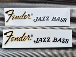 2 FENDER JAZZ BASS GUITAR BASS HEADSTOCK VINYL SILK SCREEN SELF-ADHESIVE STICKER