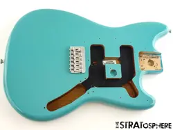 FENDER PLAYER II MUSTANG SERIES BODY + HARDWARE, PARTS OFFSET AQUATONE BLUE
