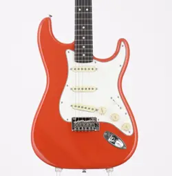 FENDER MEXICO PLAYER II STRATOCASTER CORAL RED USED ALDER BODY W/SOFT CASE