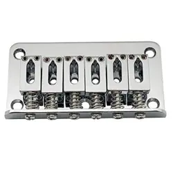 MUSICLILY 52.5MM FIXED HARDTAIL BRIDGE FOR 6 STRING FENDER STRAT TELE GUITAR,...